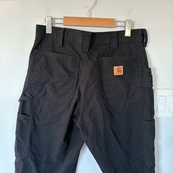 Carhartt Men's Black Cargo Pants Loose Fit Size 33x32 - Picture 6 of 8